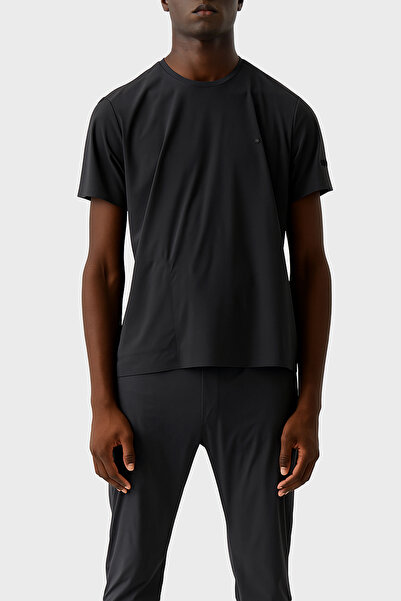 Isaora Slim Fit Logo Crew Neck t Shirt Men's t Shirt Isr9015 Blck