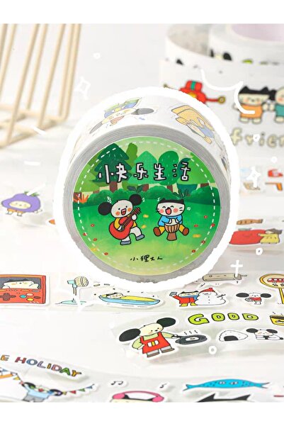 İthal L25-100cm αυτοκόλλητη ταινία «ευτυχισμένη ζωή»