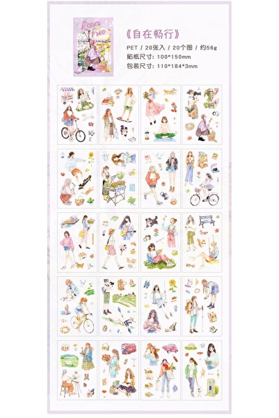 İthal U1-20 σελίδες Βιβλίο αυτοκόλλητων με θέμα τα κατοικίδια: Καθημερινή Ζωή...