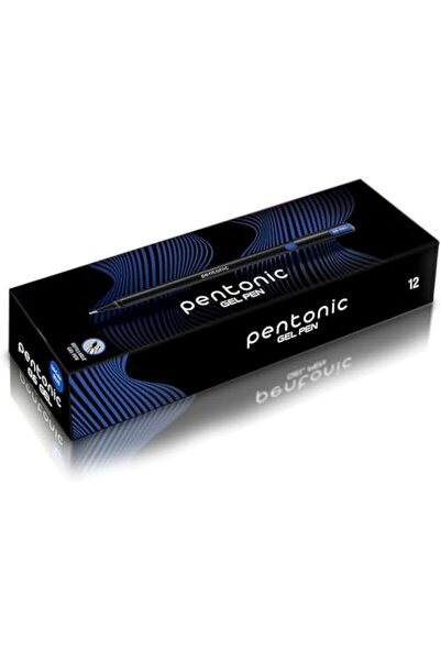 Pentonic أقلام جل 0.6 مم، غطاء قابل للطي، جسم أسود غير لامع، سريعة الجفاف، مق...