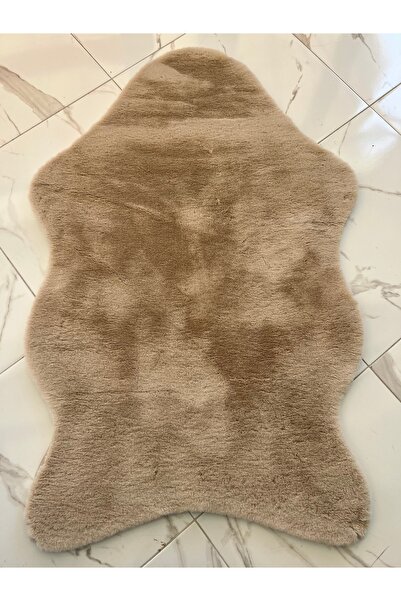 Dünya Halı Outlet Sheep Shape Fur Tavsan Tüylü Koyun Postu Mocha Yıkanabilir ...