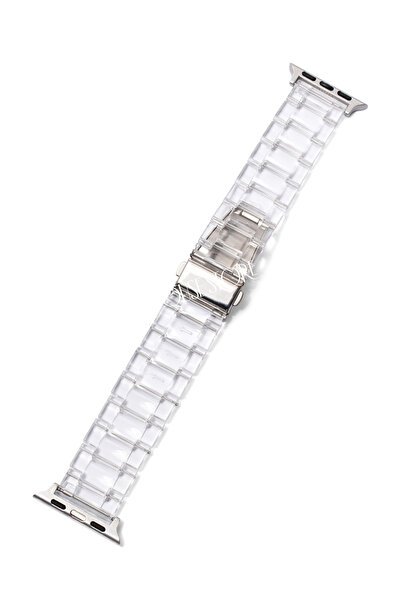 Quse Apple Watch Series 10/11 42mm-41mm-40mm-38mm ile Uyumlu Transparan Reçin...