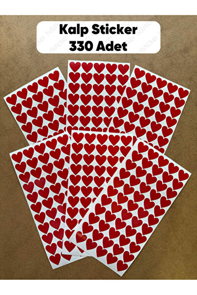hdsticker 330 Adet Kalp Sticker Seti Kırtasiye Defter Ajanda Süsleme Hediye P...