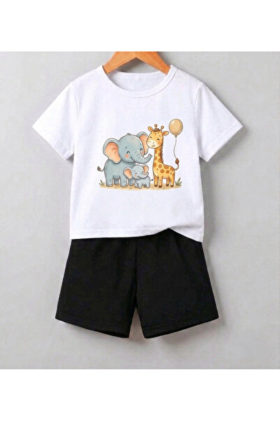 SVART WEAR Roblox Printed Kids T-Shirt Shorts Top-Down Set