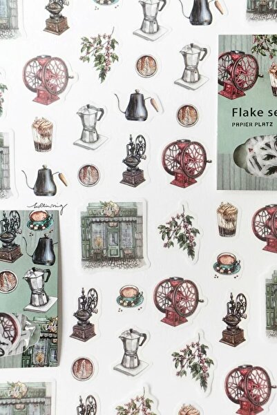 İthal A2-LCN x papier platz 54 τεμάχια αυτοκόλλητα washi