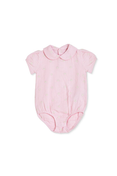 ebebek Hello Baby HelloBaby Kız Bebek Body Çiçek Baskılı Çıtçıtlı Bebe Yaka K...