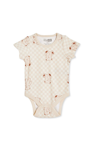 ebebek Hello Baby HelloBaby Erkek Bebek Body Hayvan Baskılı Çıtçıtlı Çıtçıtlı...
