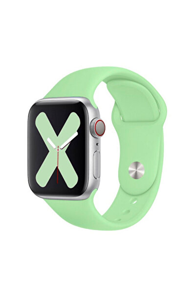 Quse Apple Watch 46/45/44mm & Series 1-3 42mm ile Uyumlu Silikon Kordon - Fıs...