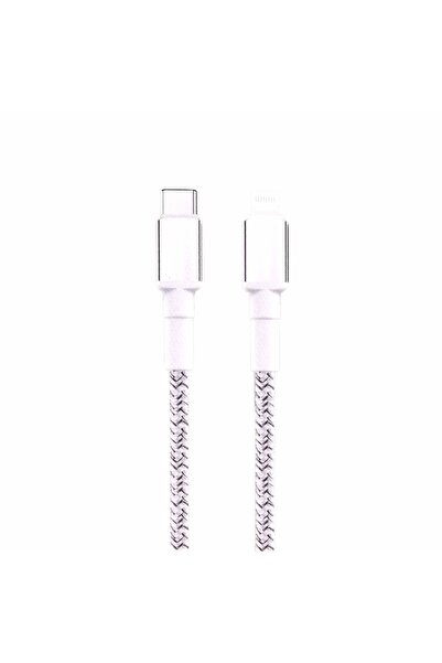 MOOG iPhone Type-C Charging Cable Fabric -White Mx113-Typc-Ip