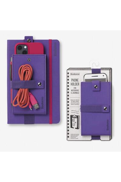 İF Bookaroo Phone Holder Defter Üstü Lastikli Telefon Tutucu - Purple