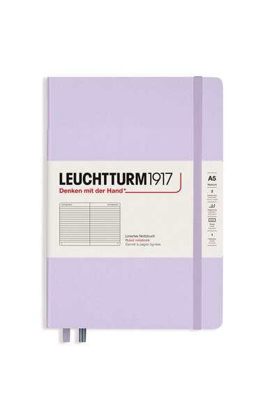 Leuchtturm1917 Blocnotes format mediu (A5), copertă rigidă, 251 pagini numero...