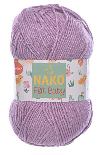 NAKO 5 Τεμάχια Elit Baby Anti Pilling Νήματα Πλεξίματος στο χέρι - 14395 Χυμό...