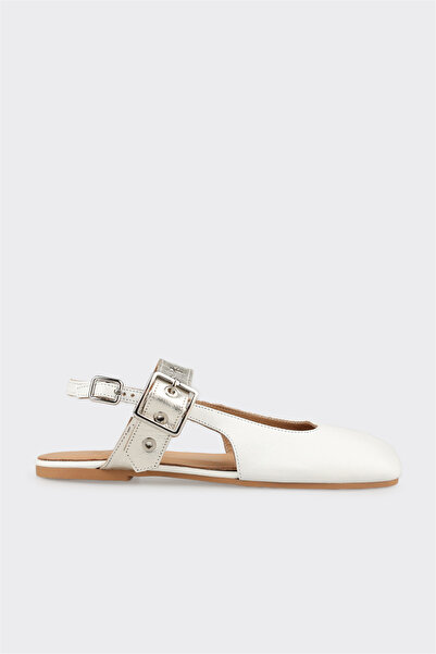 Elle Shoes Beyaz Deri Kadın Günlük Ayakkabı