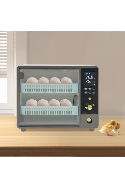 YUCHAO WONOER Πλήρως Αυτόματη Εκκολαπτική Μηχανή 24 Αυγών με Αυτόματη Περιστρ...