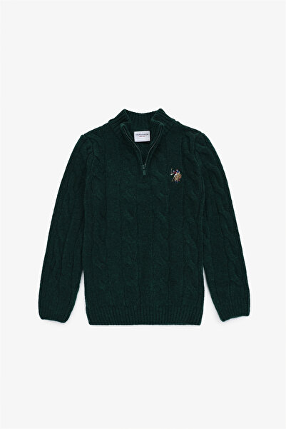 U.S. Polo Assn. Boy's Dark Green Sweater 50293063-Vr079