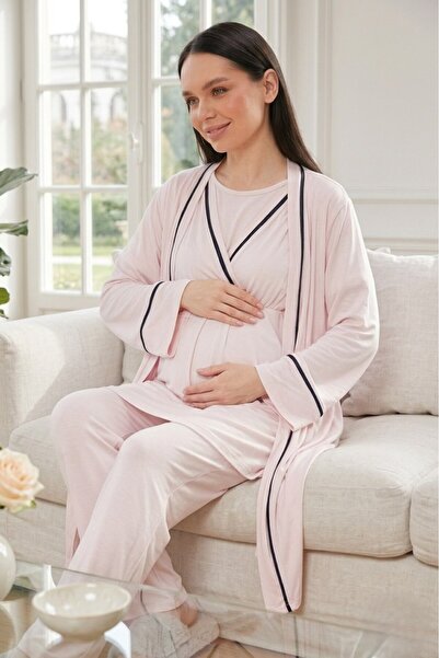 Lohussa Σετ πιτζάμες για εγκυμοσύνη και μητρότητα, με κοντό μανίκι, διπλό για...