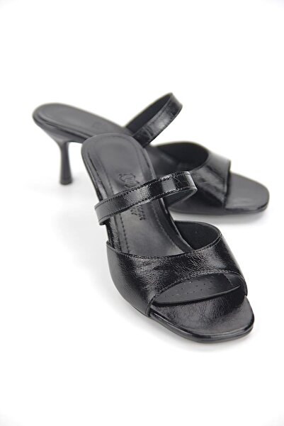 Gökhan Talay Avelin Flexible Soft Non-Slip Sole (4 cm) Black Patent Leather S...