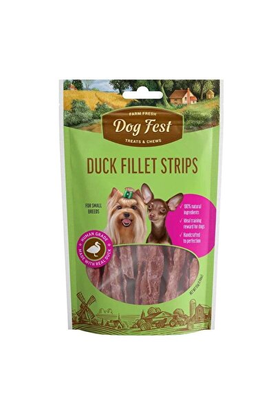 Dog Fest شرائح لحم البط للكلاب الصغيرة - 55 جرام (1.94 أونصة)