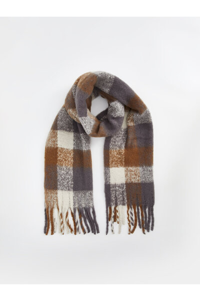 LC Waikiki Plaid Patterned Men's Scarf