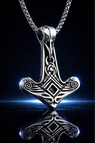 voyageaccessory Stainless Steel Odin Symbol Viking Raven Pendant