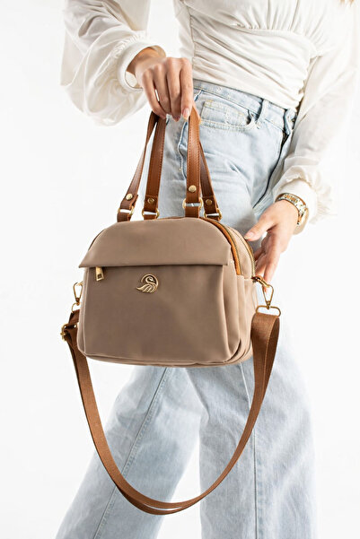 MILANOFOX Γυναικεία δερμάτινη τσάντα Buzzy με πολλαπλές θήκες, λουράκι και φε...