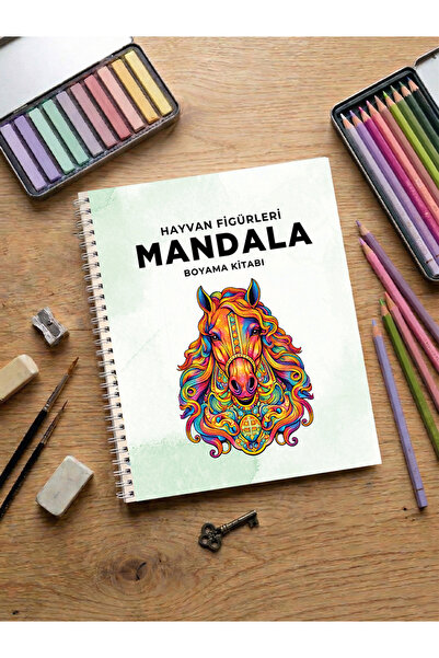 metafortoys Manadala Hayvan Figürleri Boyama Kitabı Cozy Book – 20x24 cm