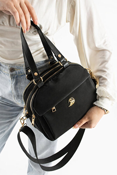 MILANOFOX Γυναικεία δερμάτινη τσάντα Buzzy με πολλαπλές θήκες, λουράκι και φε...