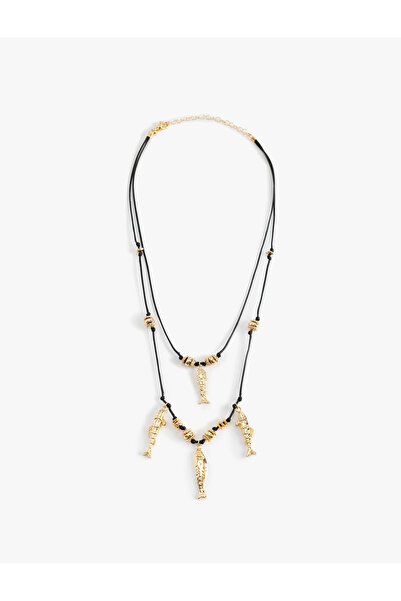 Koton Charm Detaylı Çift Sıra Balıklı Kolye