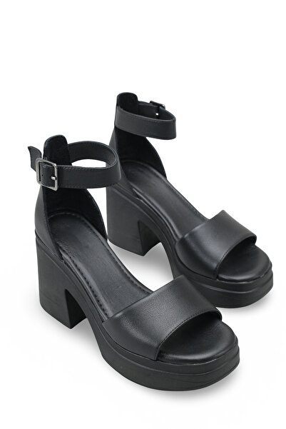 Solo Bag Women's Genuine Leather Single Strap Buckle Detailed Thick Platform ...