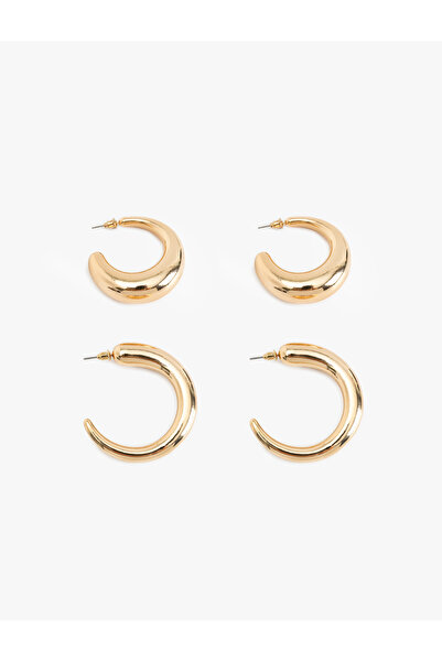 Koton 2-Piece Hoop Earring Set