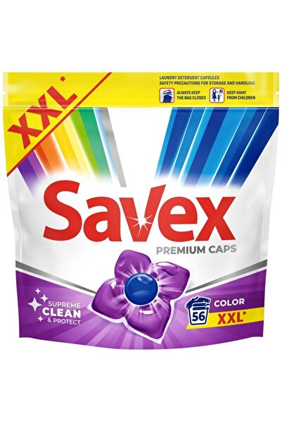 Vader Detergent Capsule pentru Rufe, SAVEX, Color, Set 56 Bucati,