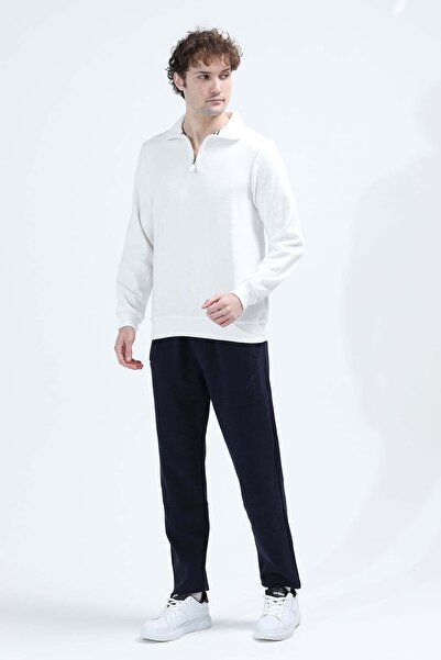 JB John Borners Men's Adjustable Waist Winter Sweatpants with Pockets Navy Bl...