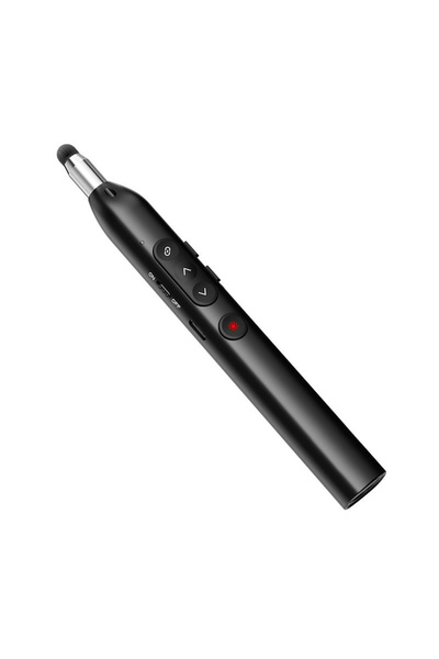 Coverzone 2.4G Kablosuz Sunum Kumandası USB Alıcılı Kırmızı Lazer Teleskopik ...