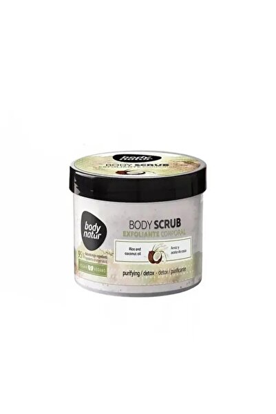 Body Natur مقشر الجسم بالأرز وزيت جوز الهند 200 مل