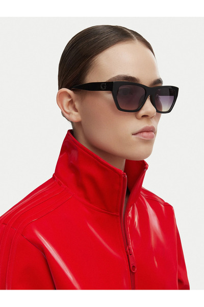 Guess Γυναικεία Γυαλιά Ηλίου, GU00203-H, Μαύρος Γεωμετρικός Σκελετός, Φακοί Ν...