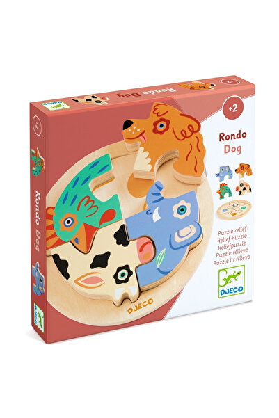 djeco Puzzle din lemn Rondo Câine