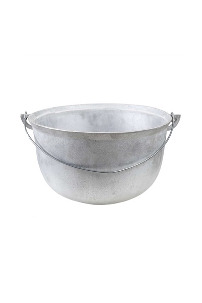 FOXMAG24 Καζάνι αλουμινίου 40 λίτρων, ποιότητας τροφίμων, με στρογγυλό πάτο.