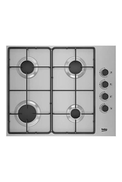 Beko HIGG 64103 SX Εντοιχιζόμενη Εστία Υγραερίου, 4 Ζώνες, 60 εκ., Ανοξείδωτο...