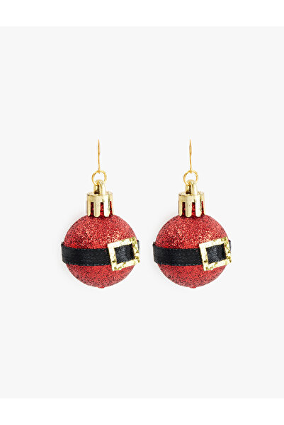 Koton Glittery Christmas Ornament Earrings