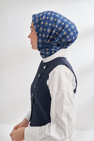 ARMANDA ΜΕΤΑΞΩΤΟ ΦΟΥΝΤΟΥΛΙ ΤΥΠΟΥ VELA DESEN TWILL - ΣΚΟΥΡΟ ΜΠΛΕ