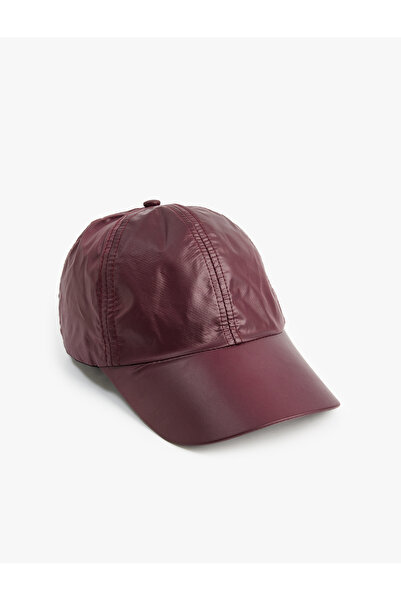 Koton Faux Leather Cap Hat