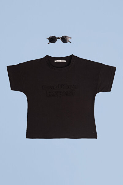 Fulla Moda Μπλουζάκι για αγόρια Grand Player Expert με ανάγλυφο σχέδιο