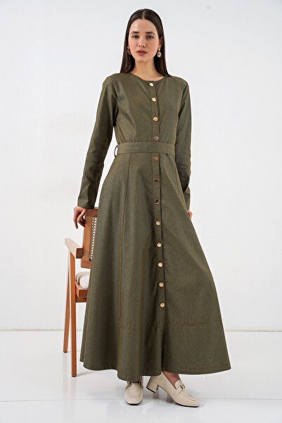 Hiccup BDART Τζιν Φόρεμα Μίντι με Ζώνη