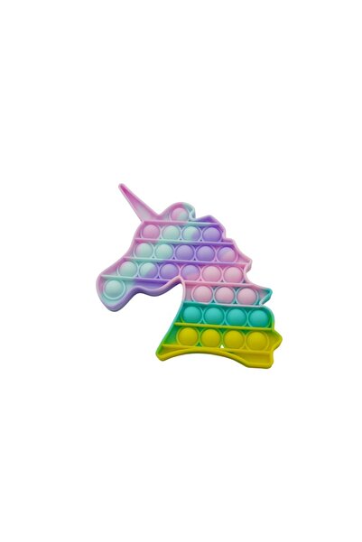 Cyrax Jucărie antistres din silicon, Pop It Now and Flip It, Unicorn, Multico...