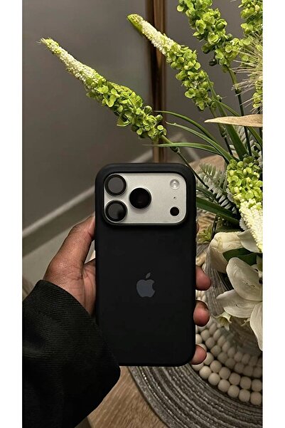 MELIFLIO iPhone 17 Pro Uyumlu Içi Kadife Lansman Premium Kılıf - Siyah