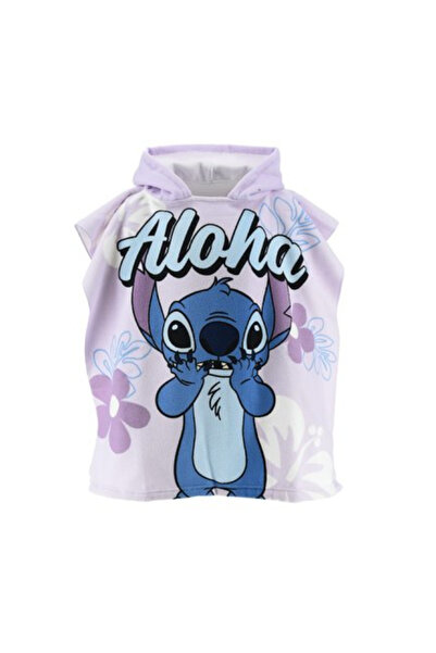 Lilo & Stitch Αλόχα Πετσέτα-Πόντσο Παραλίας από Μικροΐνες 55x110 εκ.