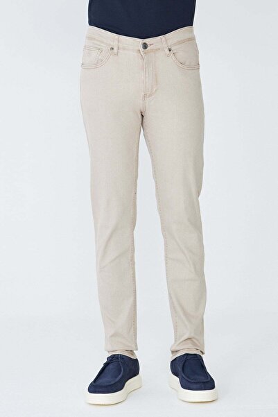 White Stone Ανδρικό αθλητικό παντελόνι γαμπαρντίνας σε μπεζ χρώμα