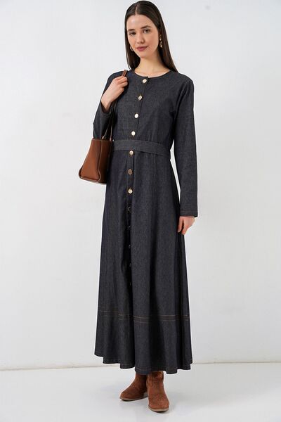 Hiccup BDART Τζιν Φόρεμα Μίντι με Ζώνη