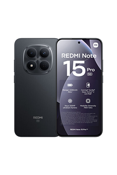 Xiaomi Redmi Note 15 Pro 5G Διπλή SIM 12GB RAM 512GB - Μαύρο