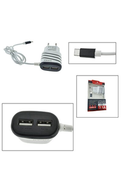Elworld Încărcător Fast Charge 3.1A, Type-C